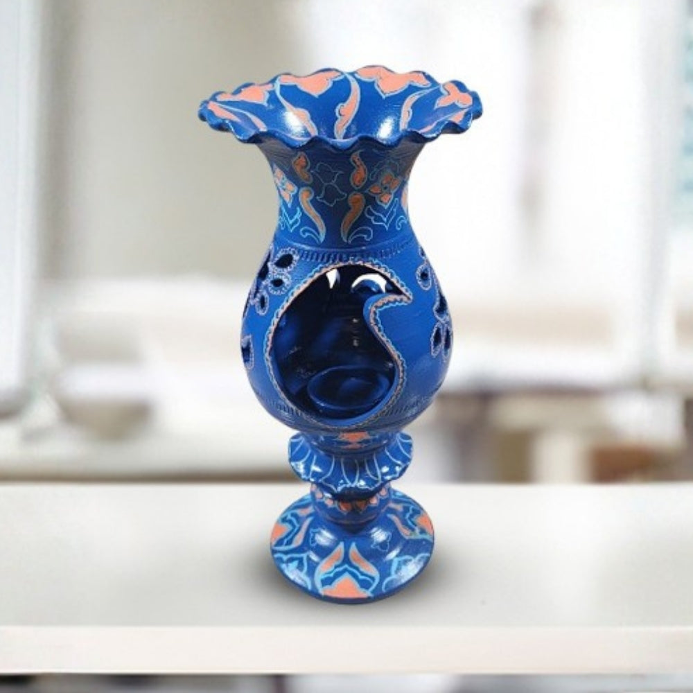 Aromaise blue decorative incense holder vase stand